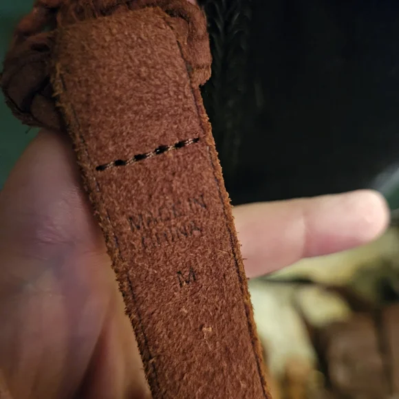 Ralph Lauren Brown Suede with Gold Ring - Picture 6 of 6